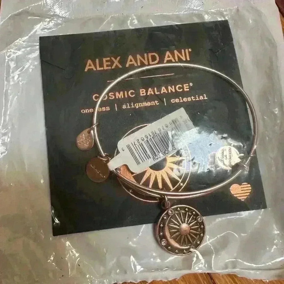 Alex and Ani | Brand new  cosmic balance bracelet rose gold with diamonds - Picture 1 of 2